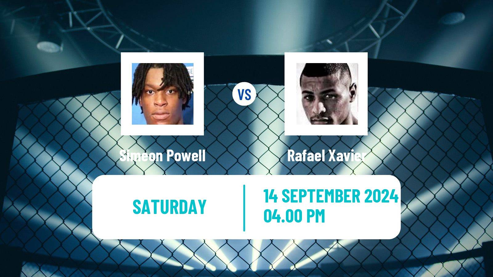 MMA Light Heavyweight Bellator Men Simeon Powell - Rafael Xavier