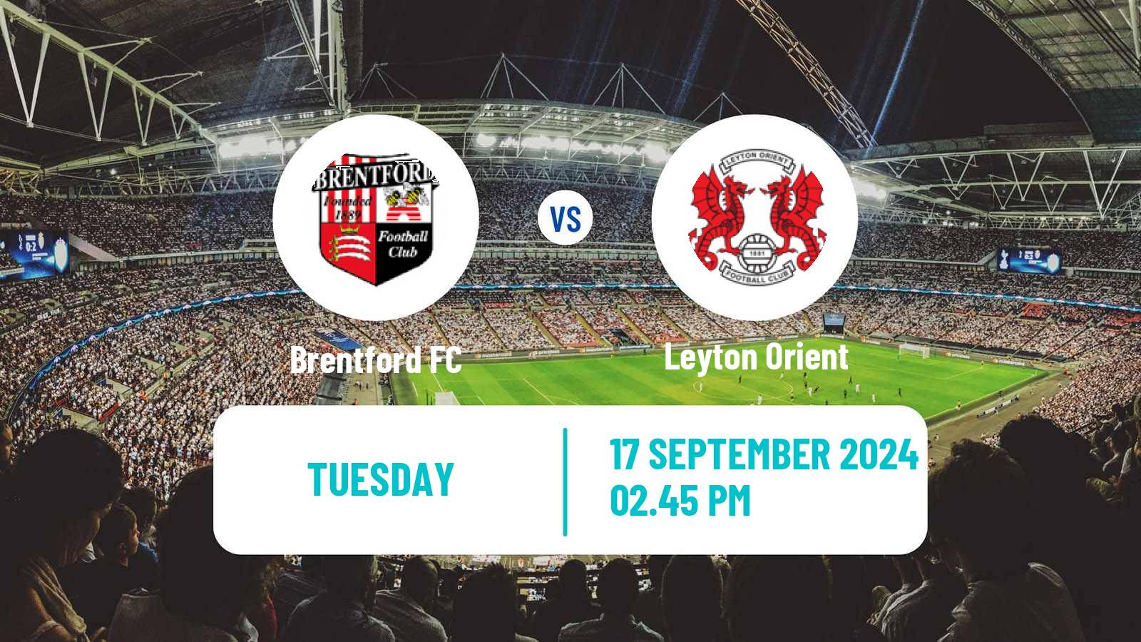 Soccer English League Cup Brentford - Leyton Orient