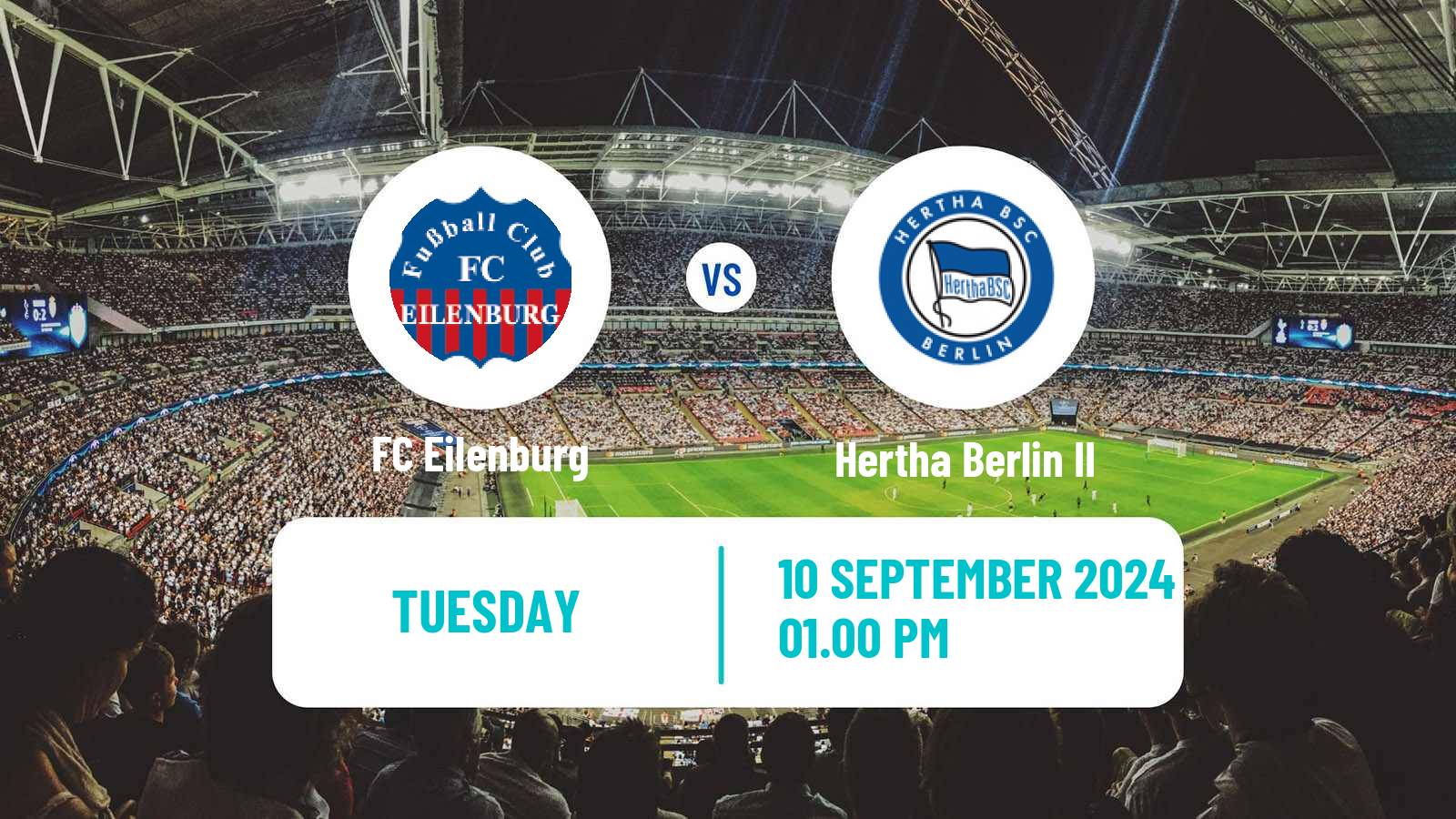 Soccer German Regionalliga Nordost Eilenburg - Hertha Berlin II