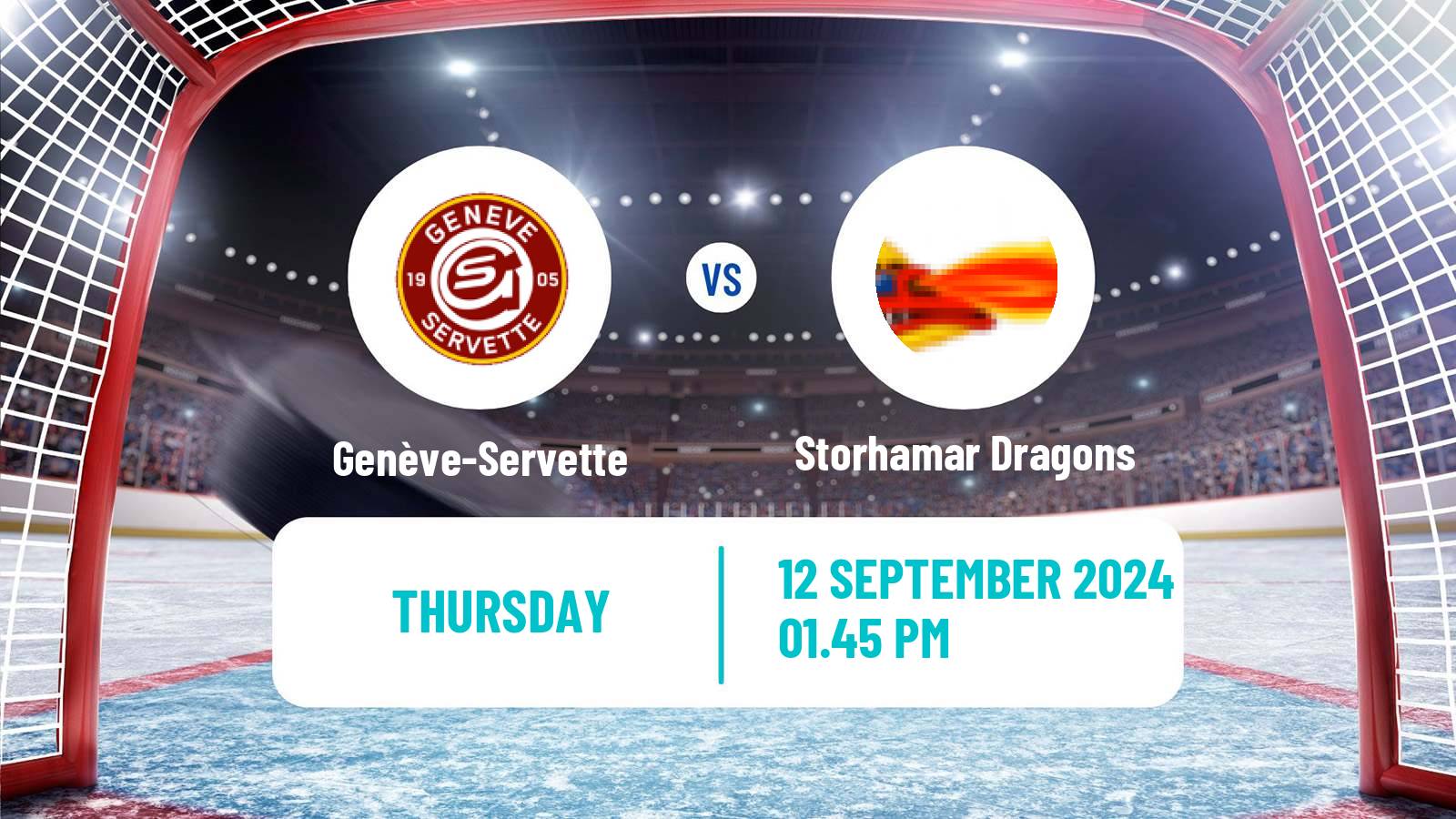 Hockey Champions League Ice Hockey Genève-Servette - Storhamar Dragons