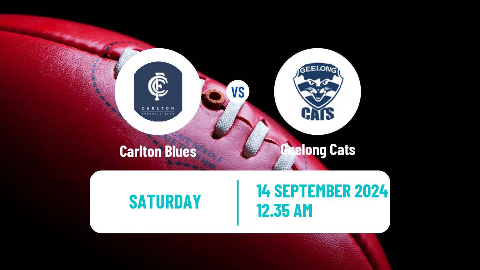 Aussie rules AFL Women Carlton Blues - Geelong Cats