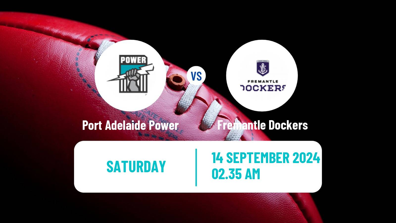 Aussie rules AFL Women Port Adelaide Power - Fremantle Dockers