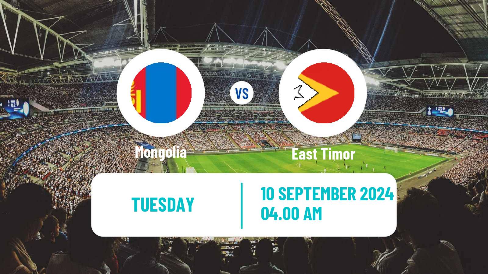 Soccer Asian Cup Mongolia - East Timor