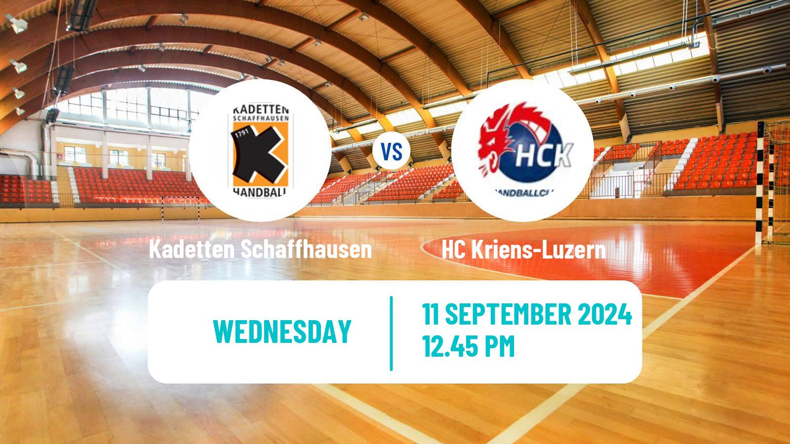 Handball Swiss NLA Handball Kadetten Schaffhausen - HC Kriens-Luzern