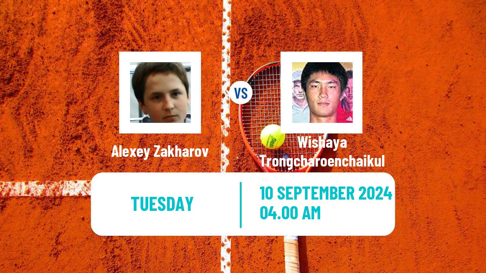 Tennis Guangzhou 2 Challenger Men Alexey Zakharov - Wishaya Trongcharoenchaikul