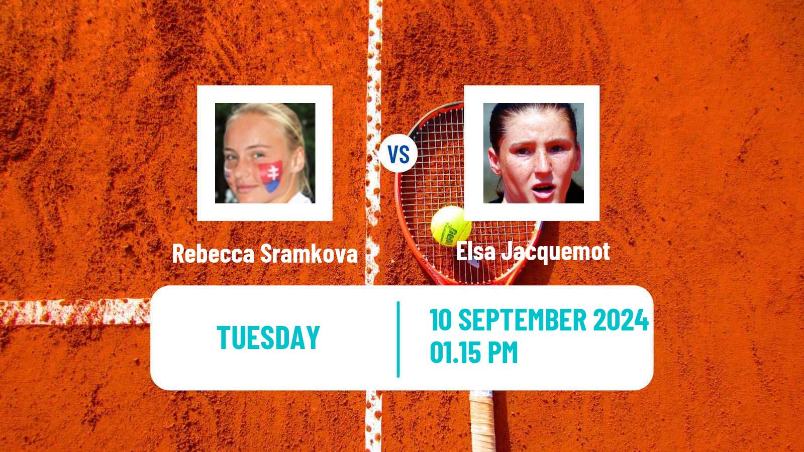 Tennis WTA Monastir Rebecca Sramkova - Elsa Jacquemot