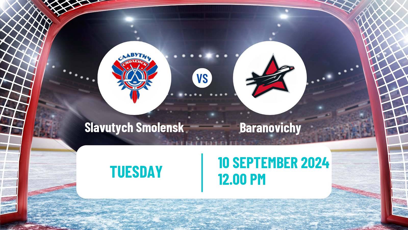 Hockey Belarusian Extraleague Slavutych Smolensk - Baranovichy