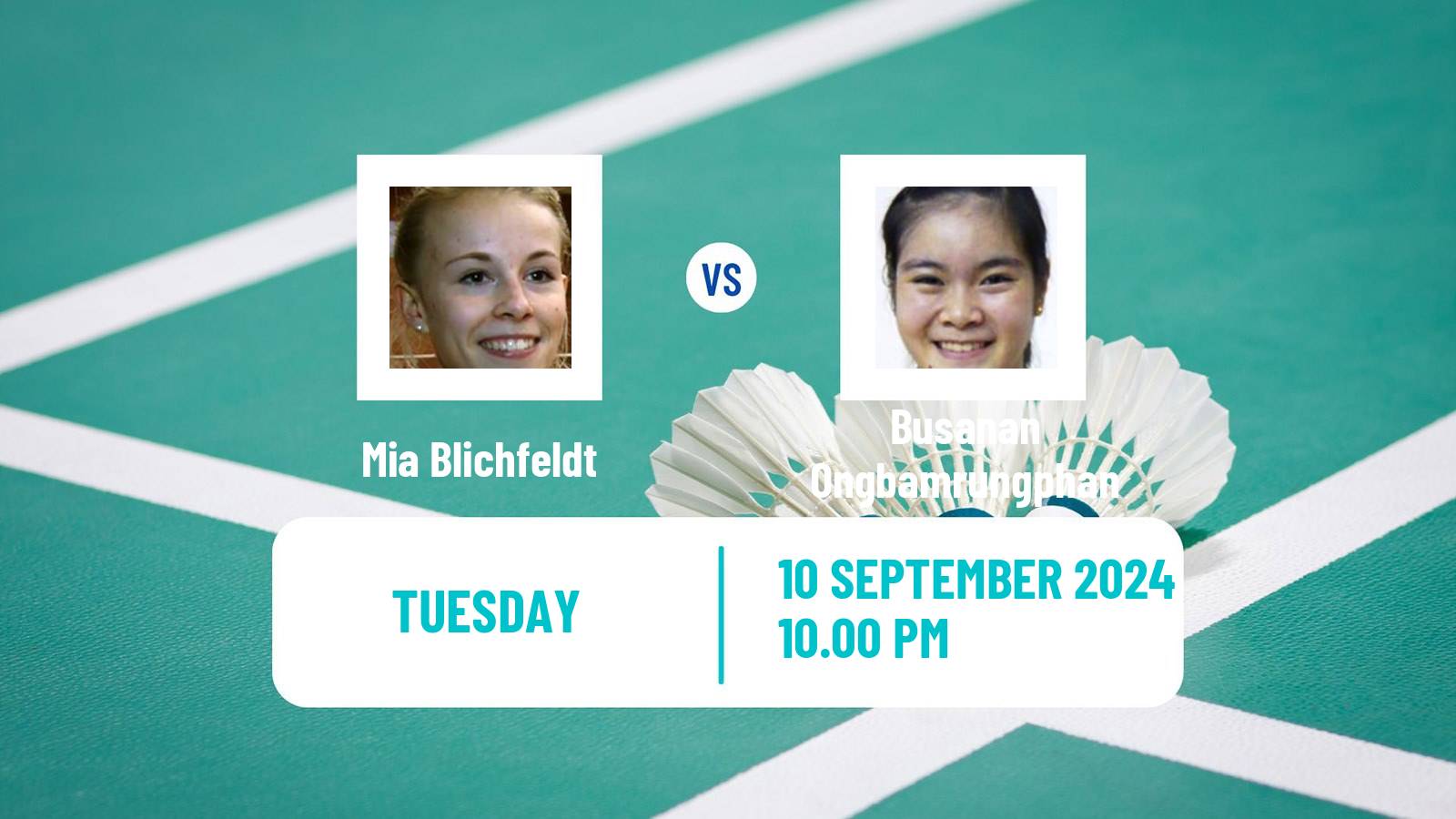 Badminton BWF World Tour Hong Kong Open Women Mia Blichfeldt - Busanan Ongbamrungphan