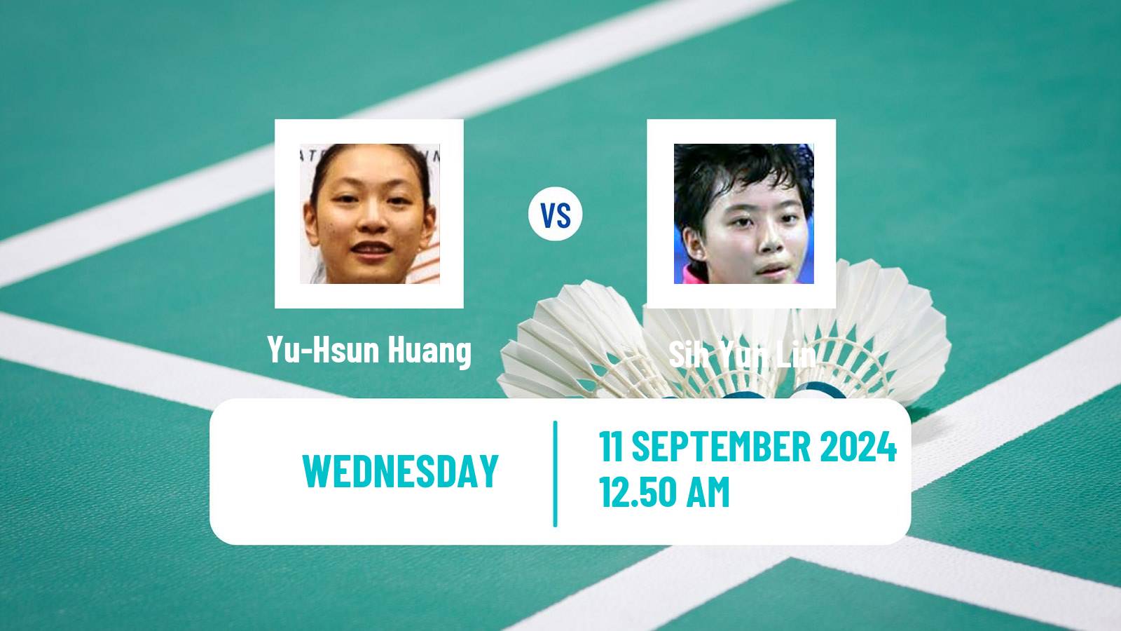 Badminton BWF World Tour Vietnam Open Women Yu-Hsun Huang - Sih Yun Lin