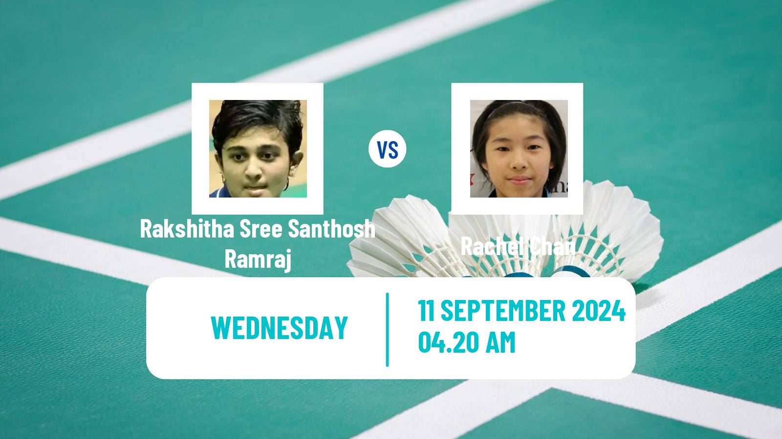 Badminton BWF World Tour Vietnam Open Women Rakshitha Sree Santhosh Ramraj - Rachel Chan