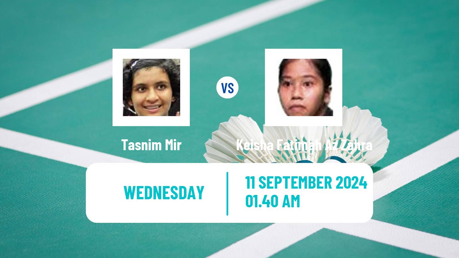 Badminton BWF World Tour Vietnam Open Women Tasnim Mir - Keisha Fatimah Az Zahra