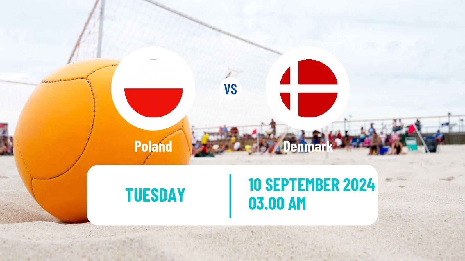 Beach soccer EBSL Superfinal Poland - Denmark