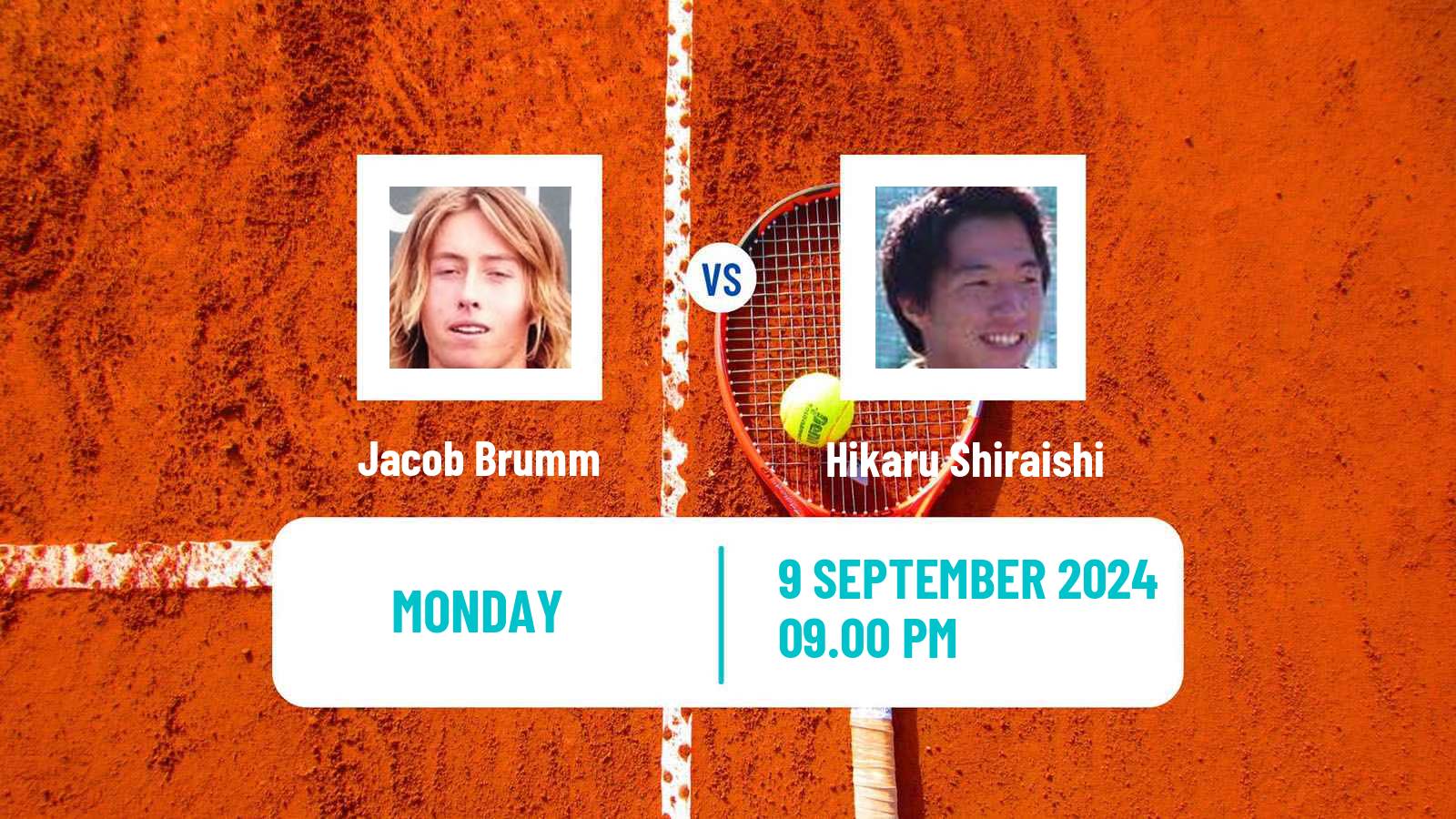 Tennis ITF M25 Sapporo 2 Men 2024 Jacob Brumm - Hikaru Shiraishi