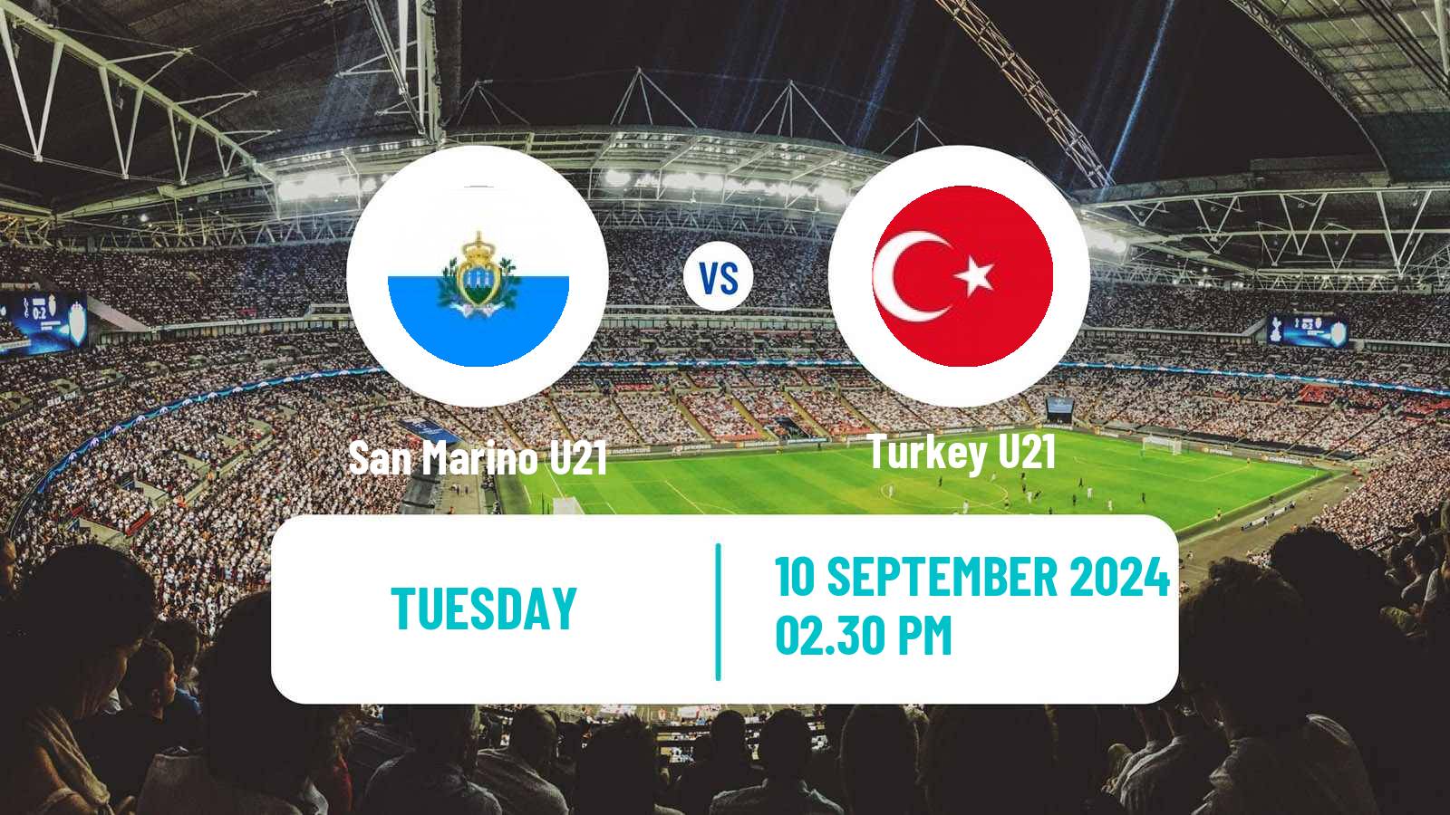 Soccer UEFA Euro U21 San Marino U21 - Turkey U21