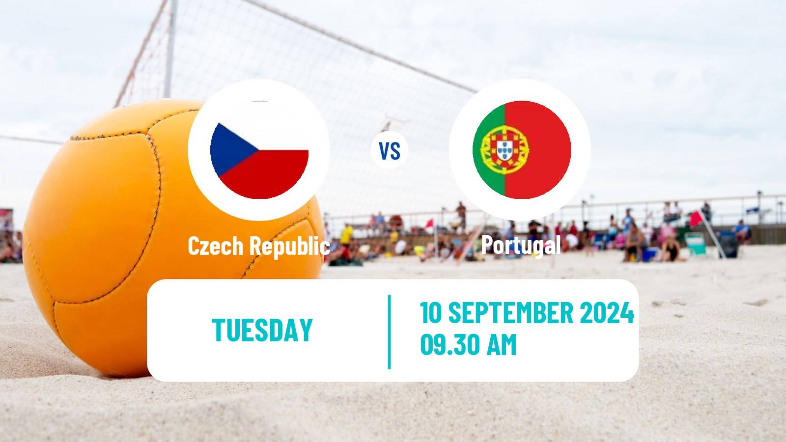 Beach soccer EBSL Superfinal Czech Republic - Portugal