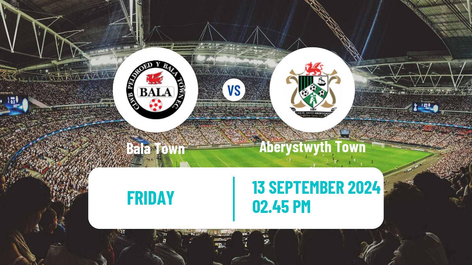 Soccer Welsh Cymru Premier Bala Town - Aberystwyth Town