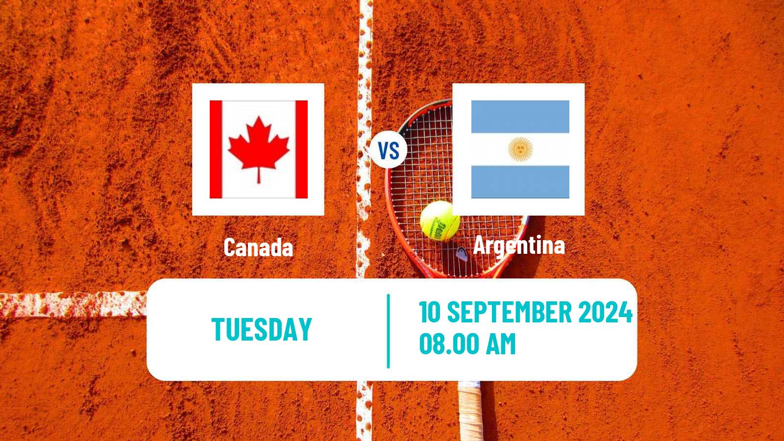 Tennis Davis Cup - World Group Teams Canada - Argentina