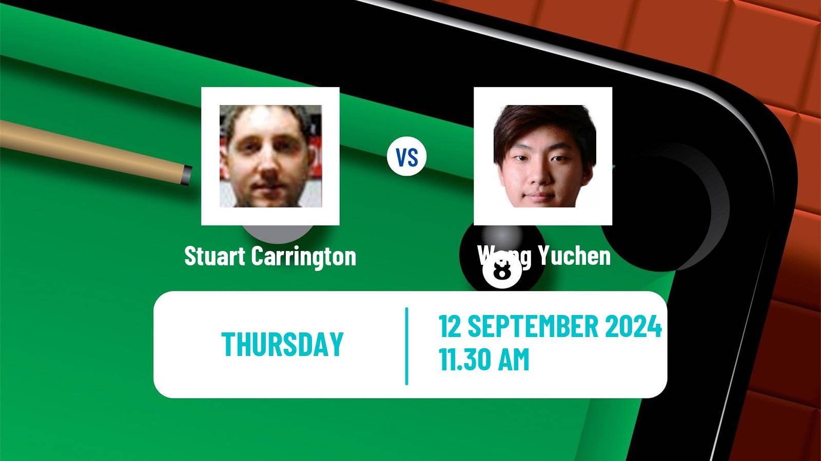 Snooker English Open Stuart Carrington - Wang Yuchen