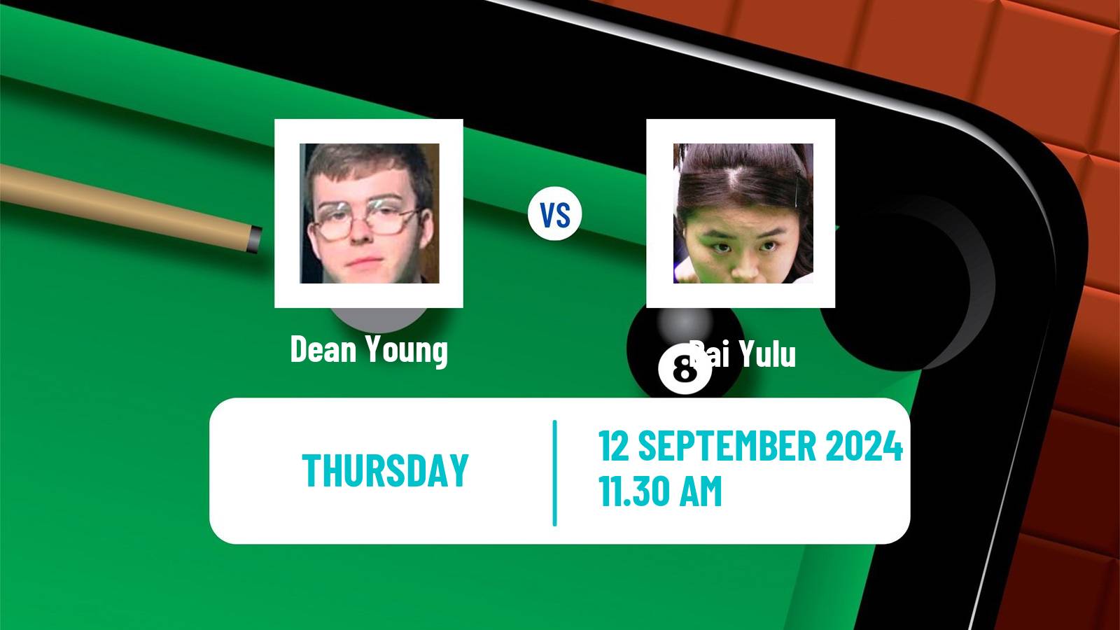 Snooker English Open Dean Young - Bai Yulu