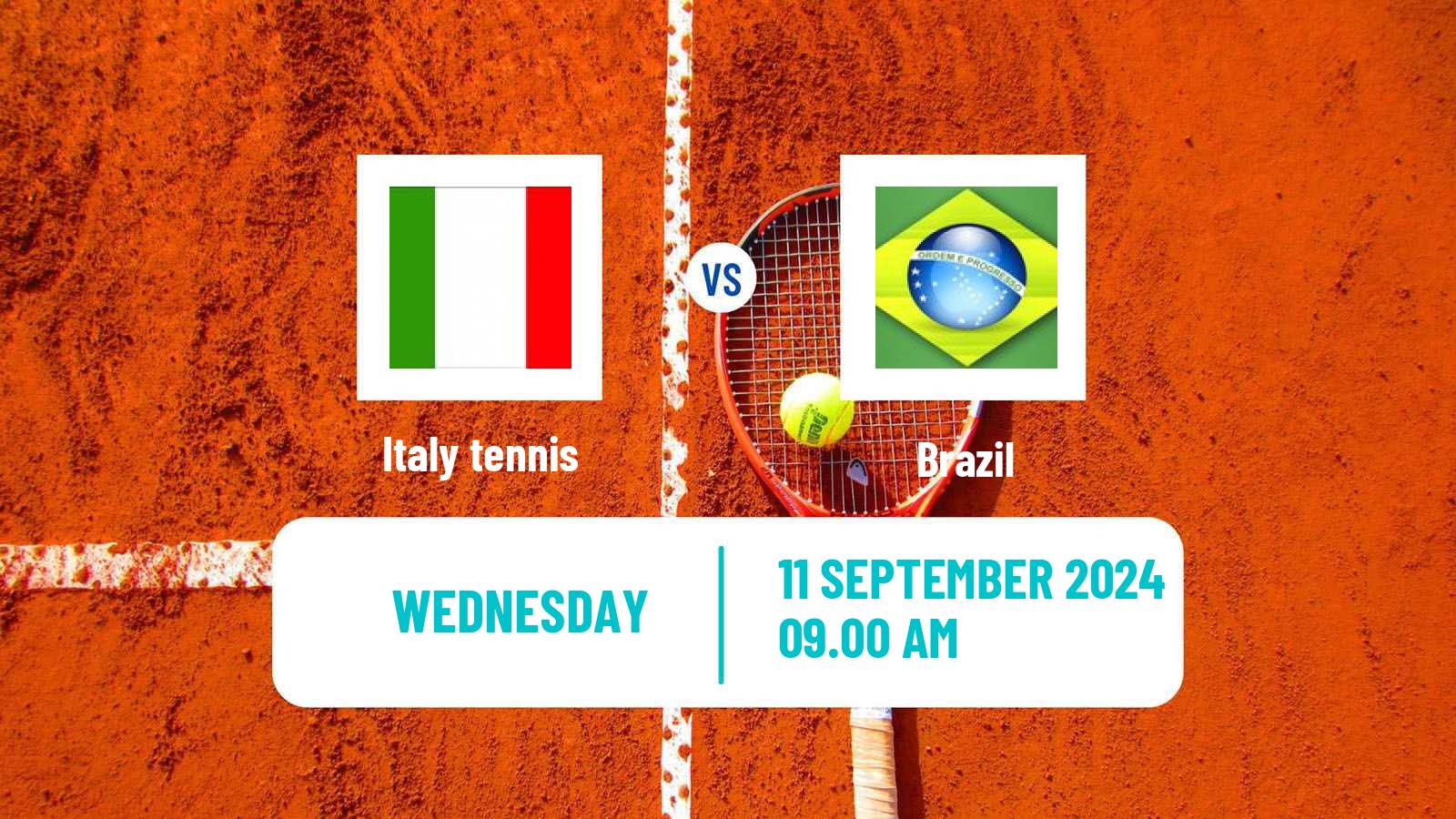 Tennis Davis Cup - World Group Teams Italy - Brazil