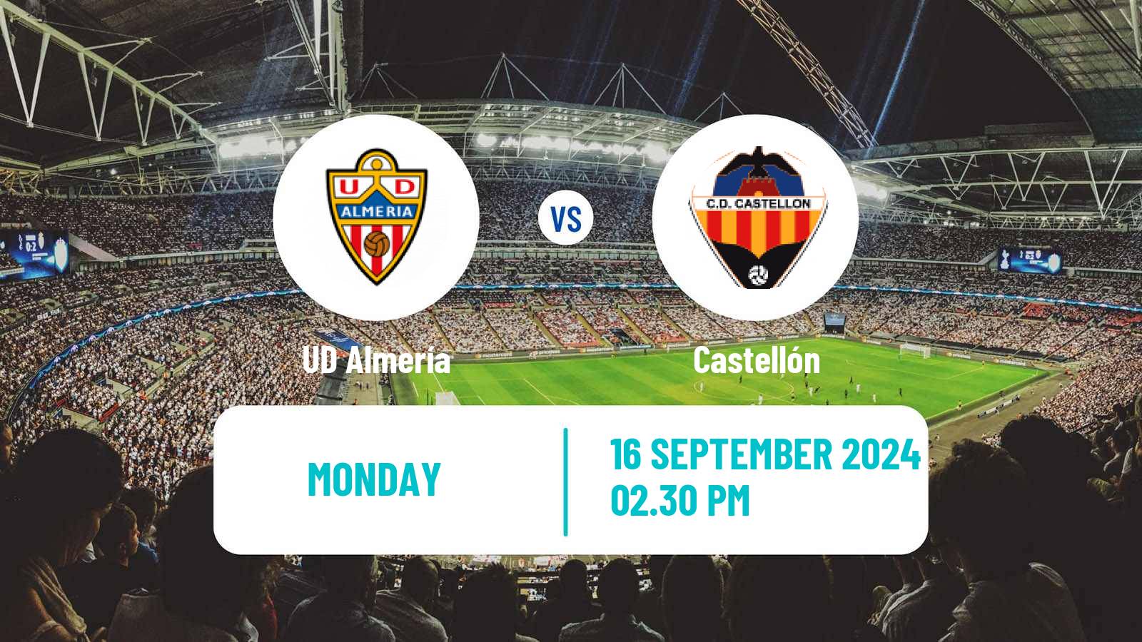 Soccer Spanish LaLiga2 Almería - Castellón