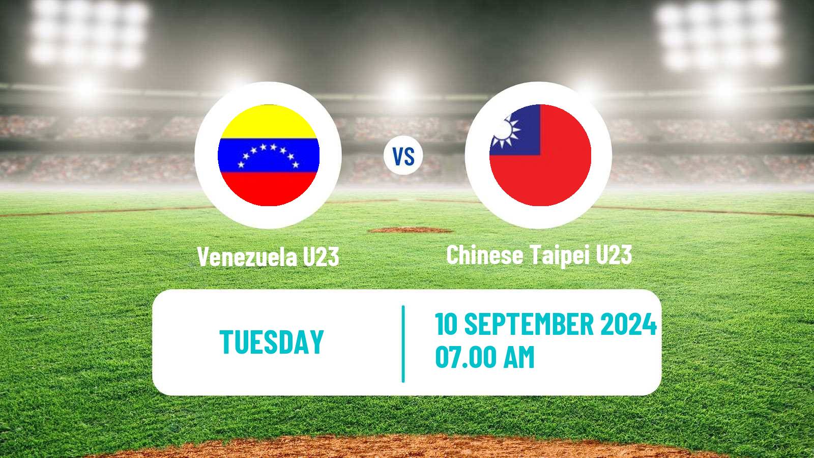 Baseball World Cup U23 Baseball Venezuela U23 - Chinese Taipei U23