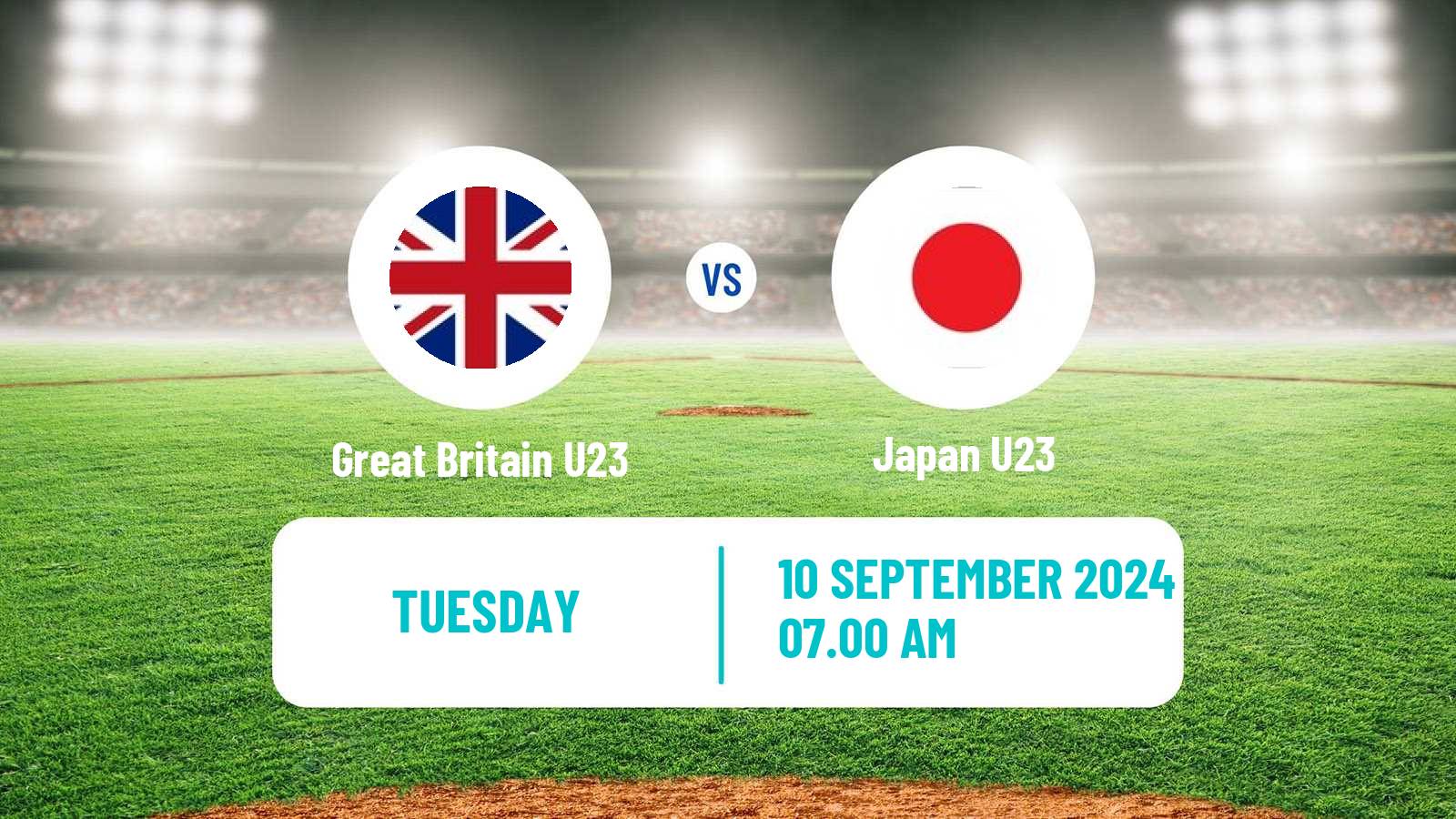 Baseball World Cup U23 Baseball Great Britain U23 - Japan U23