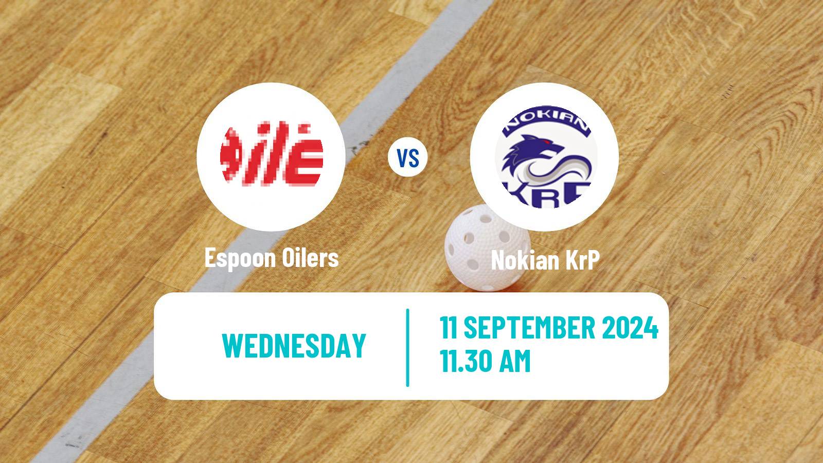 Floorball Finnish F-Liiga Espoon Oilers - Nokian KrP