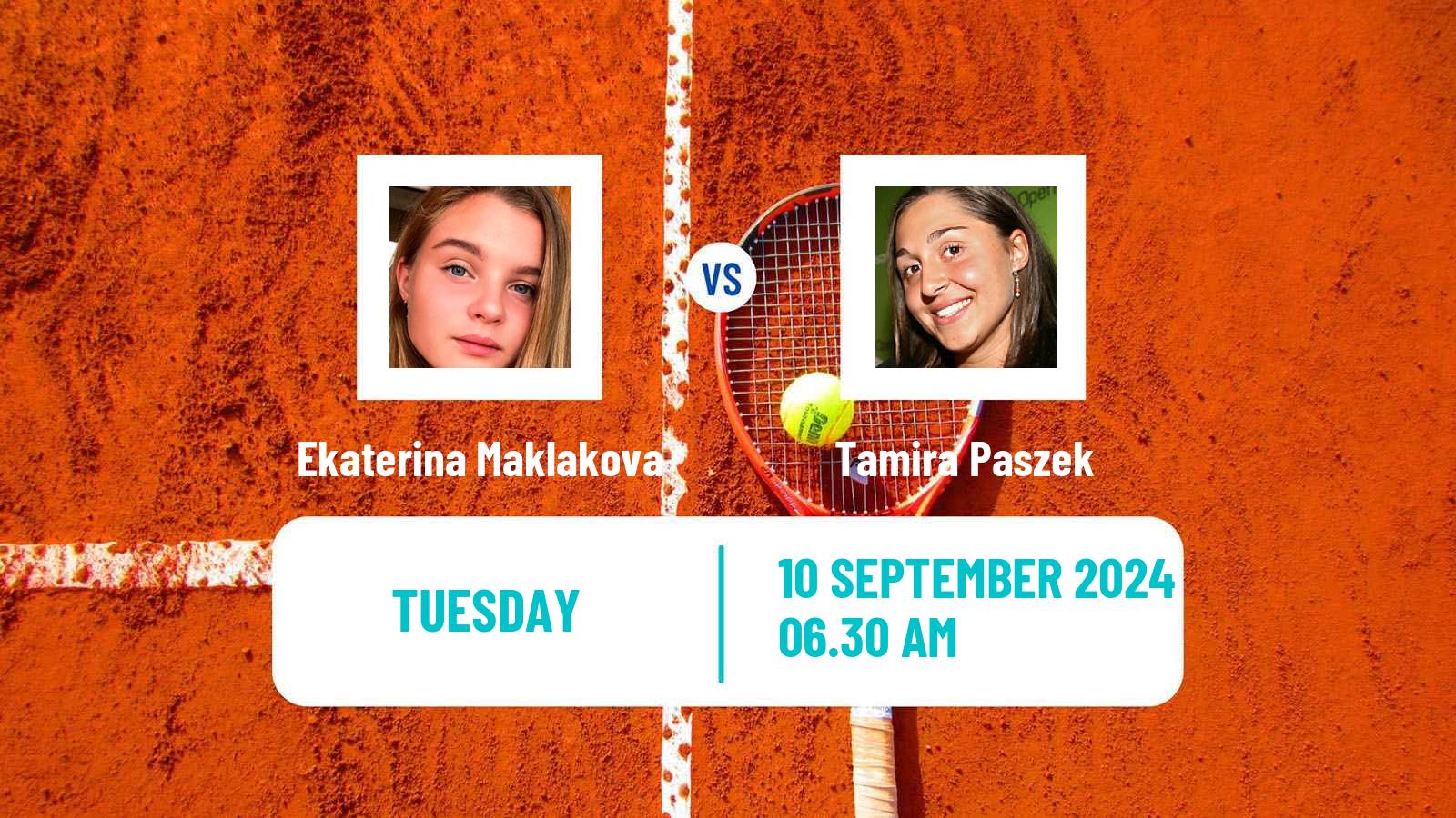 Tennis ITF W75 Le Neubourg Women Ekaterina Maklakova - Tamira Paszek