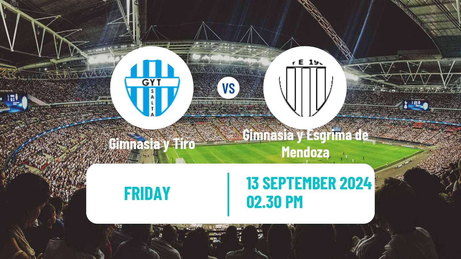 Soccer Argentinian Primera Nacional Gimnasia y Tiro - Gimnasia y Esgrima de Mendoza