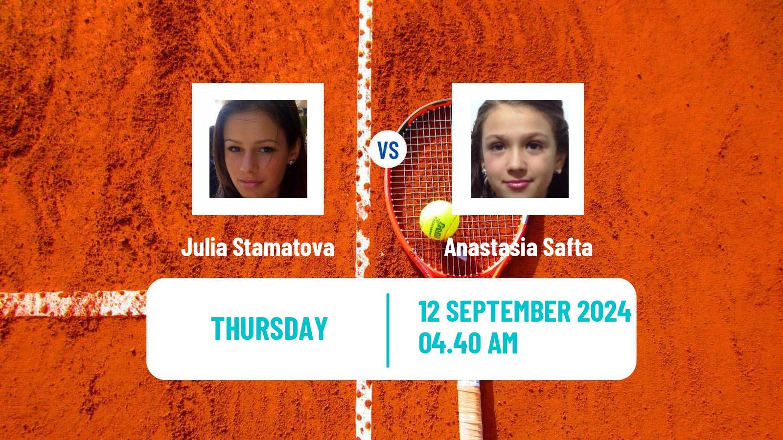 Tennis ITF W15 Kursumlijska Banja 18 Women Julia Stamatova - Anastasia Safta