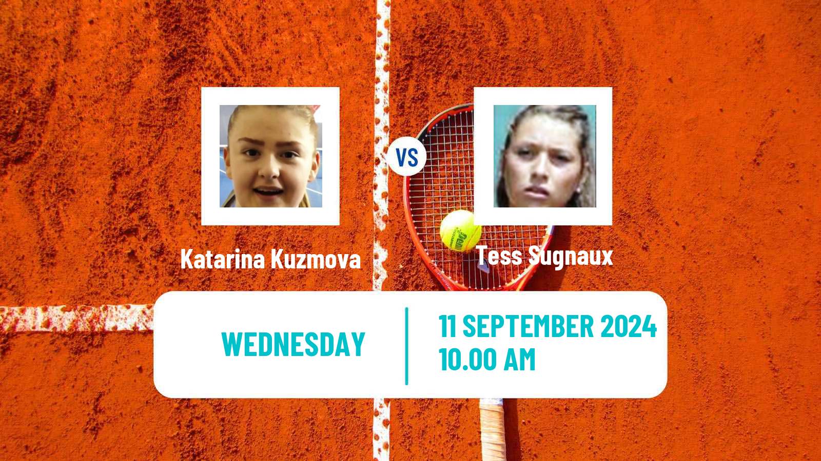 Tennis ITF W35 Santarem Women Katarina Kuzmova - Tess Sugnaux