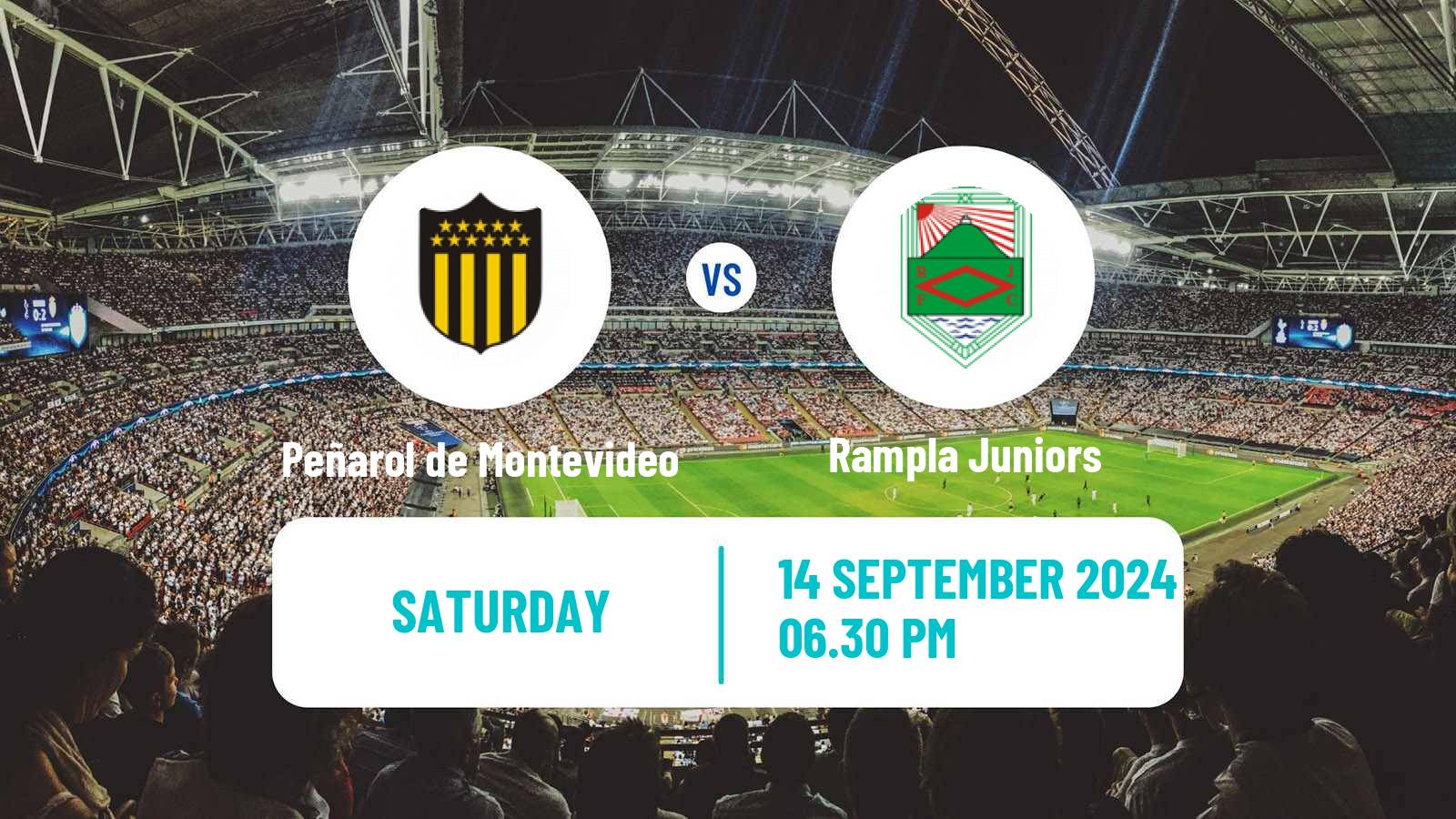 Soccer Uruguayan Primera Division Peñarol de Montevideo - Rampla Juniors