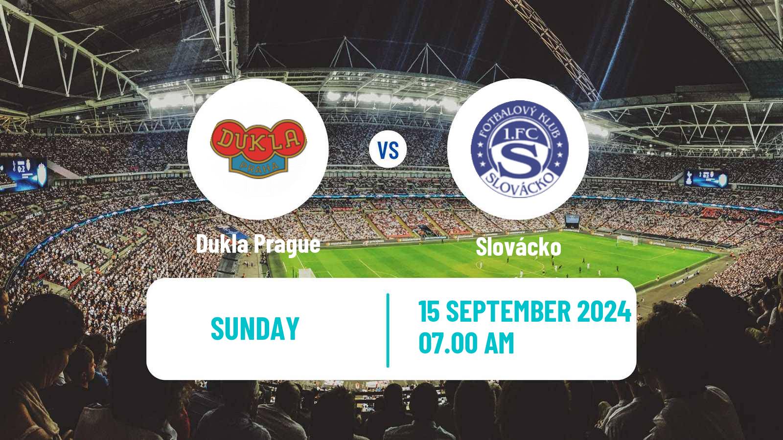 Soccer Czech 1 Liga Dukla Prague - Slovácko