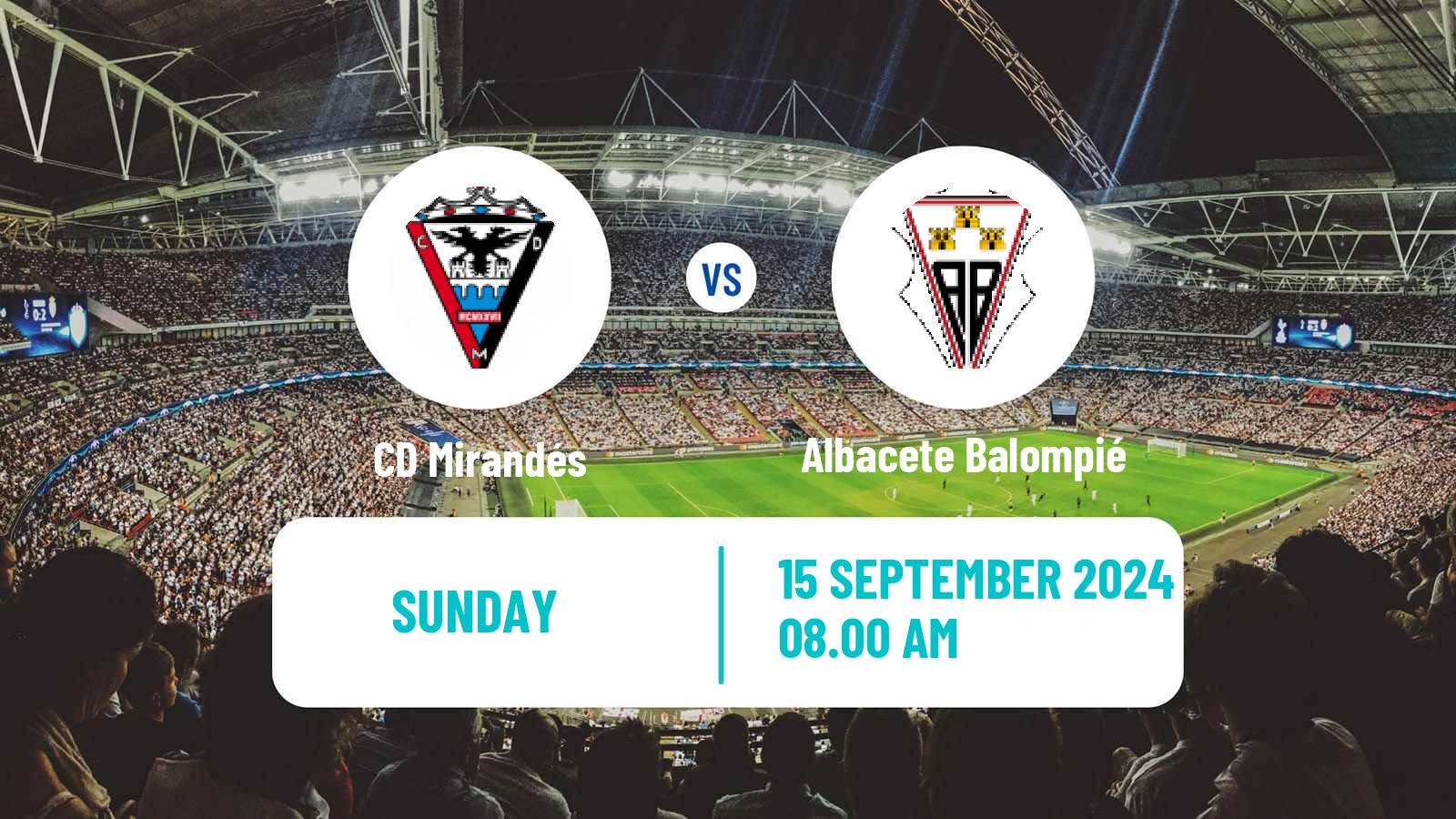 Soccer Spanish LaLiga2 Mirandés - Albacete Balompié