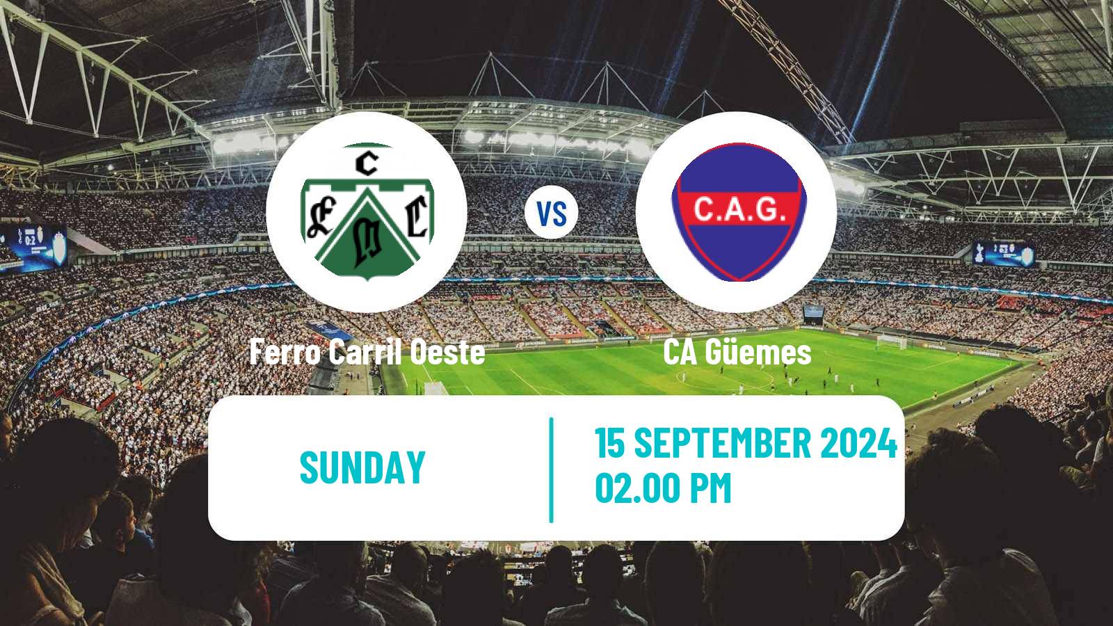 Soccer Argentinian Primera Nacional Ferro Carril Oeste - Güemes