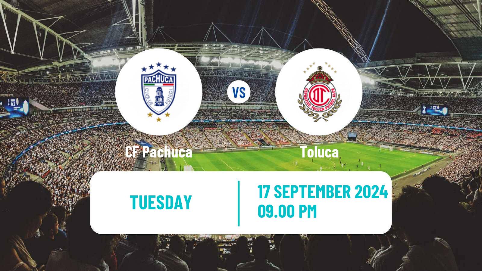 Soccer Mexican Liga MX Pachuca - Toluca