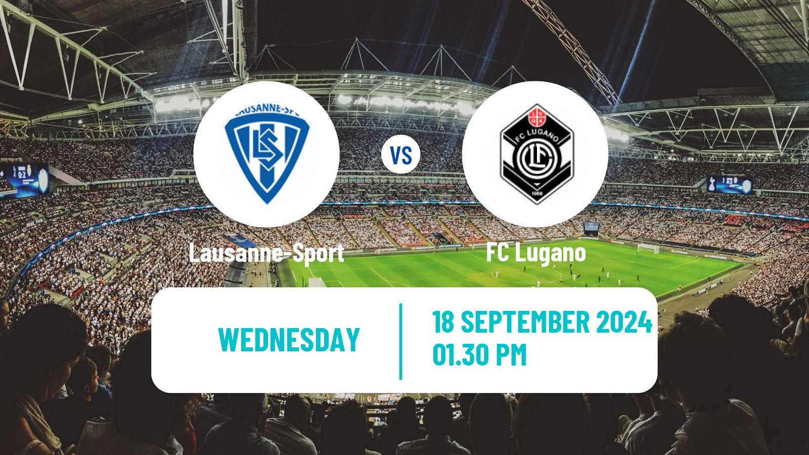 Soccer Swiss Super League Lausanne-Sport - Lugano