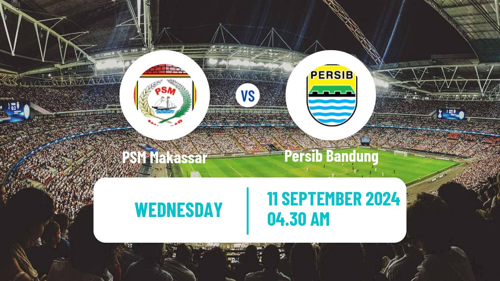 Soccer Indonesian Liga 1 PSM Makassar - Persib Bandung