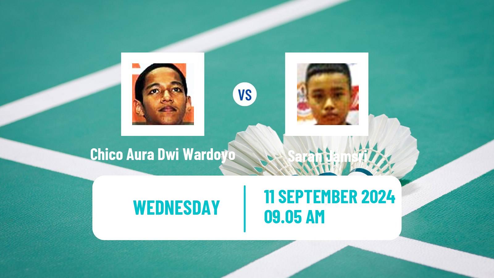 Badminton BWF World Tour Hong Kong Open Men Chico Aura Dwi Wardoyo - Saran Jamsri