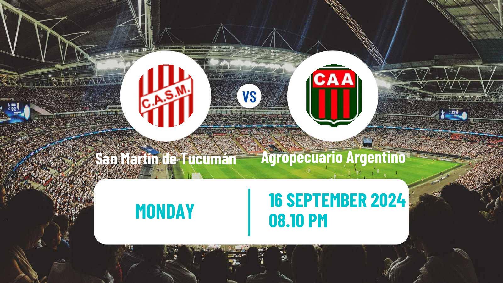 Soccer Argentinian Primera Nacional San Martín de Tucumán - Agropecuario Argentino