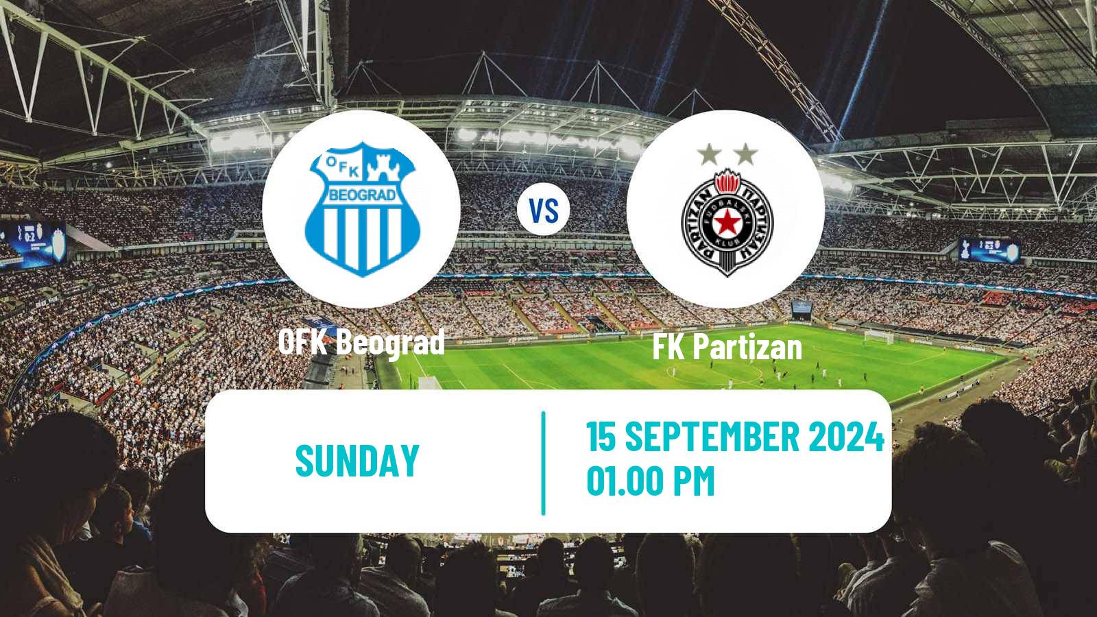 Soccer Serbian Superliga OFK Beograd - Partizan