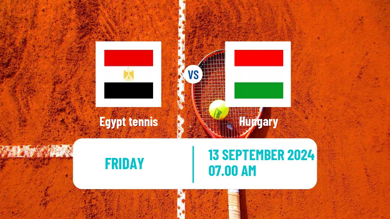 Tennis Davis Cup World Group I Teams Egypt - Hungary