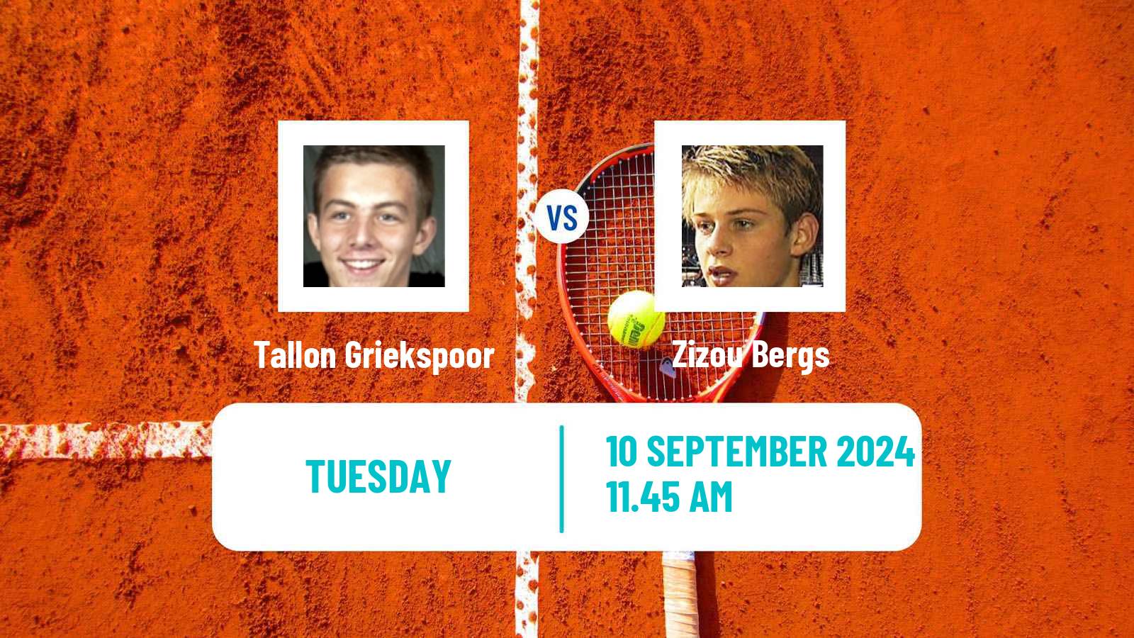 Tennis Davis Cup World Group Tallon Griekspoor - Zizou Bergs