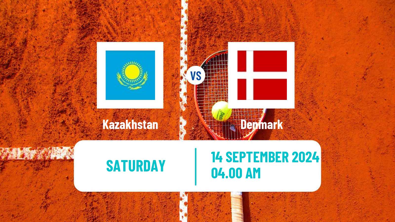 Tennis Davis Cup World Group I Teams Kazakhstan - Denmark