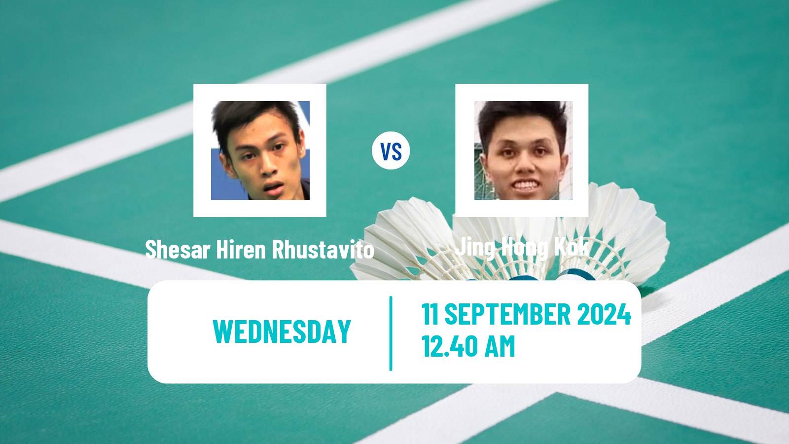 Badminton BWF World Tour Vietnam Open Men Shesar Hiren Rhustavito - Jing Hong Kok