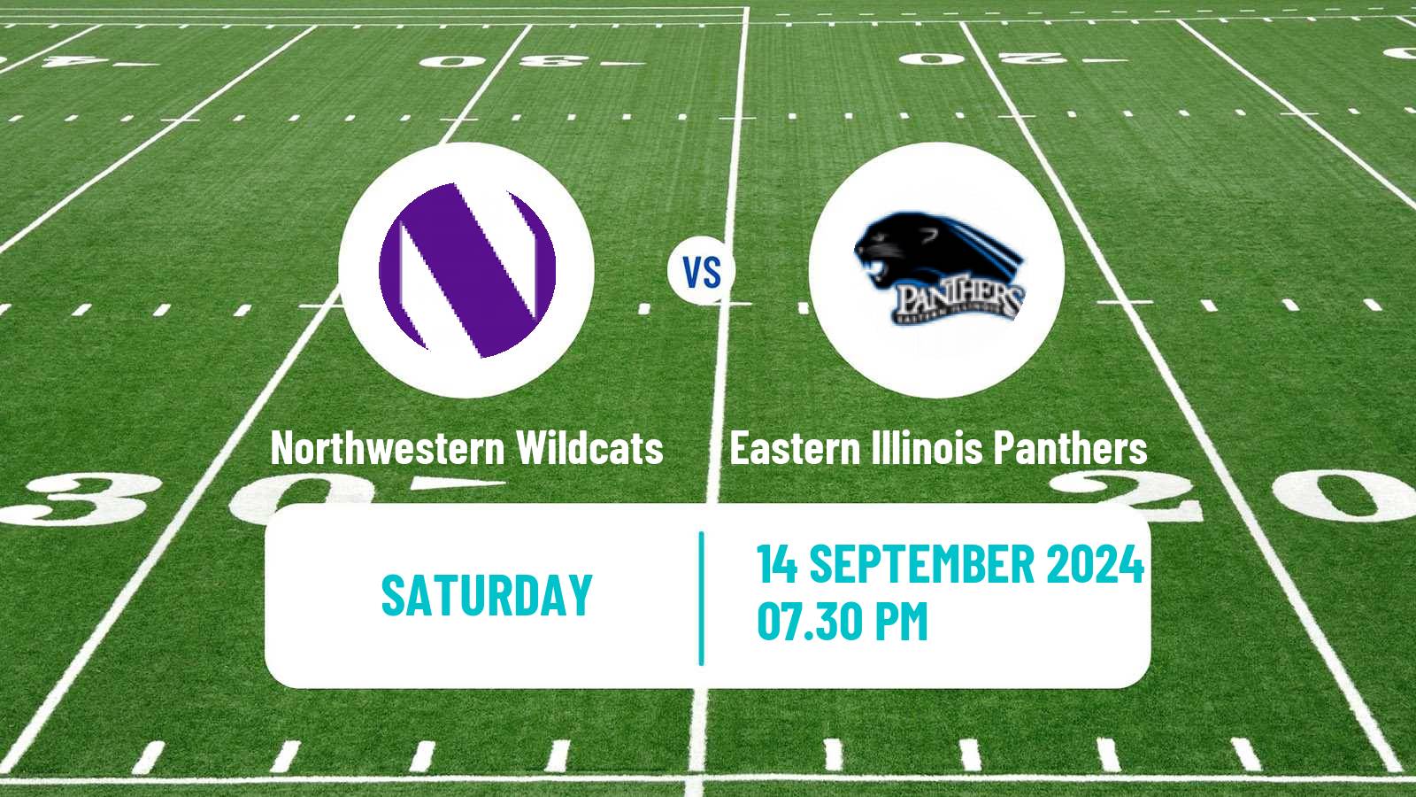 American football NCAA College Football Northwestern Wildcats - Eastern Illinois Panthers