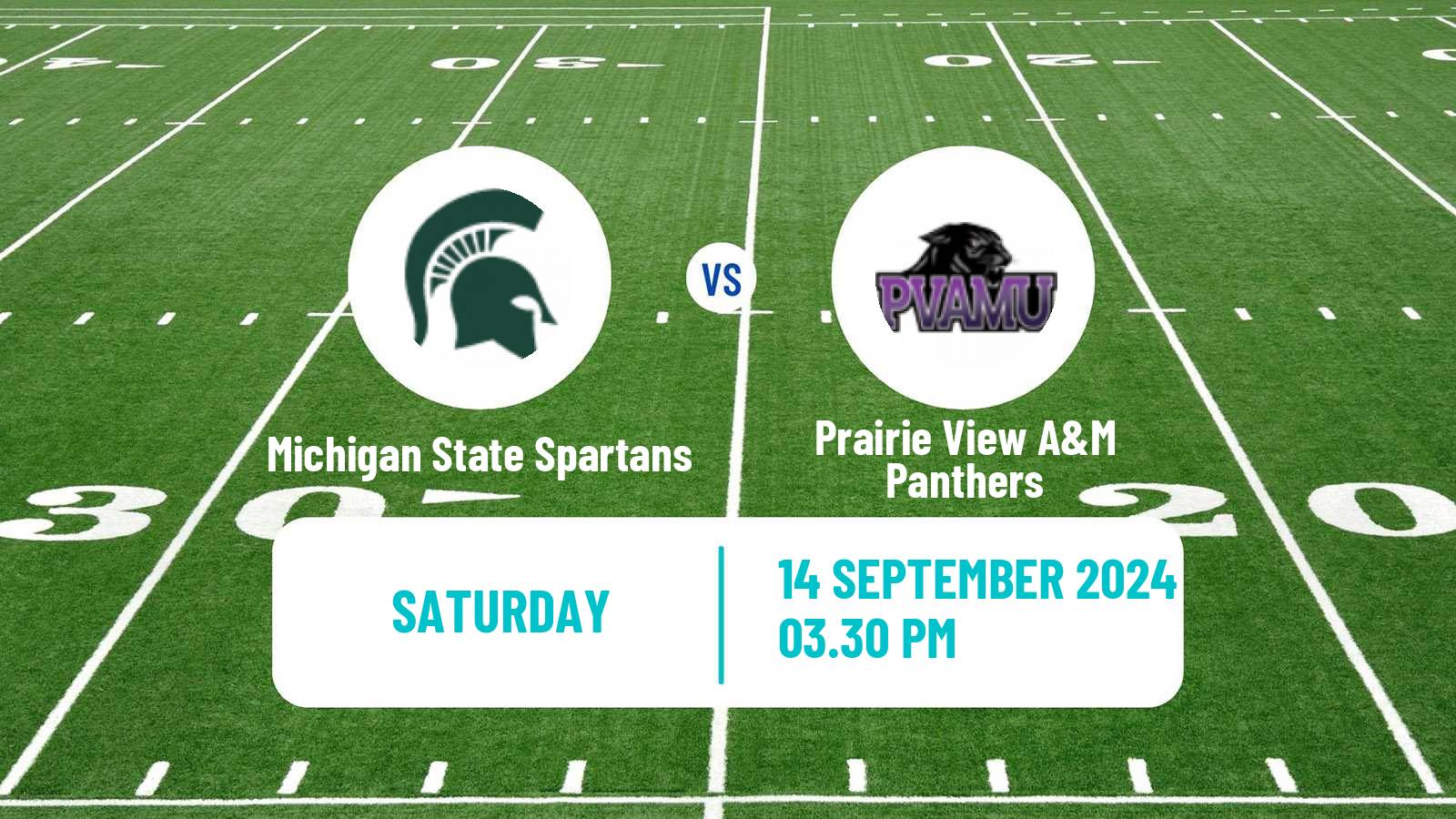 American football NCAA College Football Michigan State Spartans - Prairie View A&M Panthers