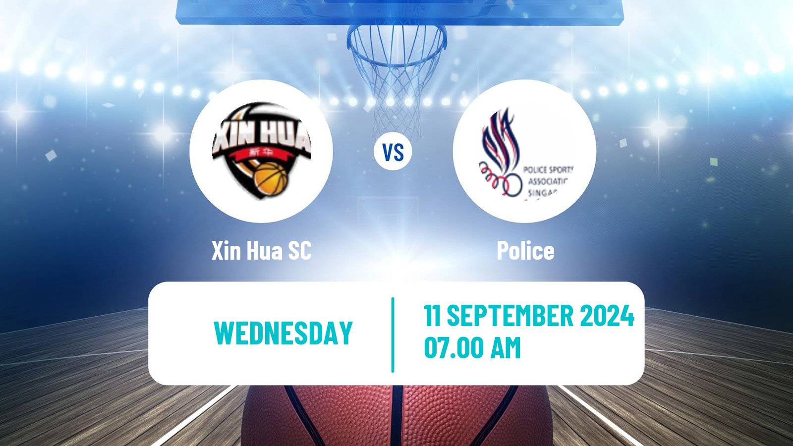 Basketball Singapore NBL Xin Hua - Police