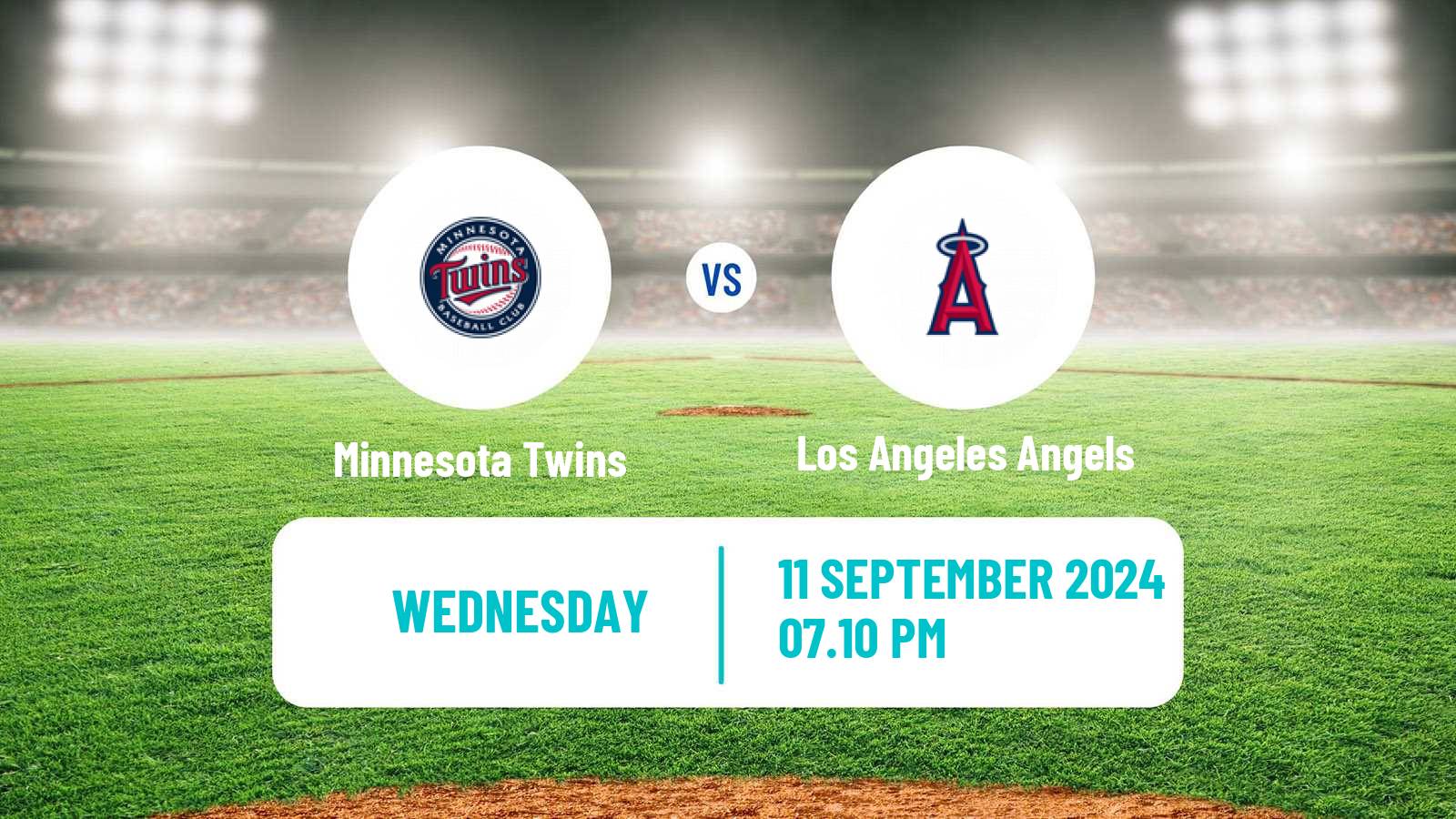 Baseball MLB Minnesota Twins - Los Angeles Angels